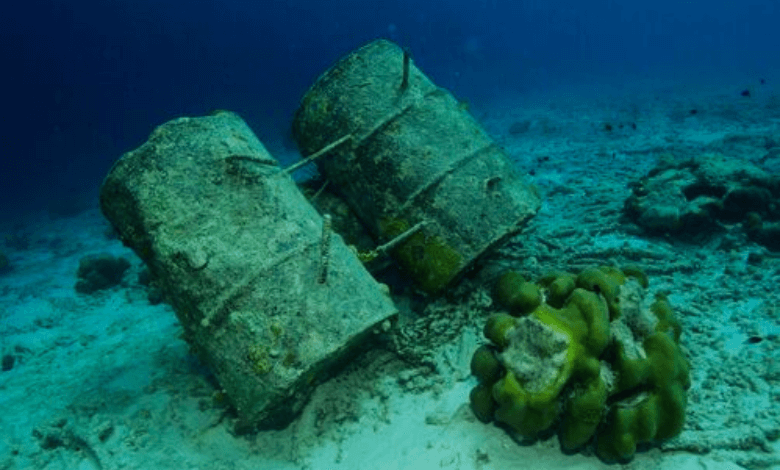 bombs and missiles rot on baltic seabed