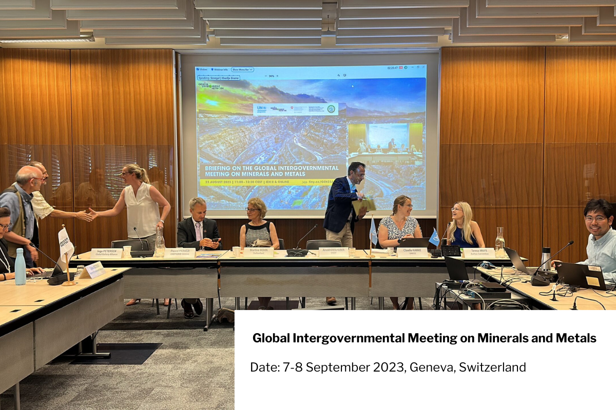 global intergovernmental meeting on minerals and metals