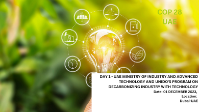day 1 uae ministry of industry and advanced technology and unido's program on decarbonizing industry with technology