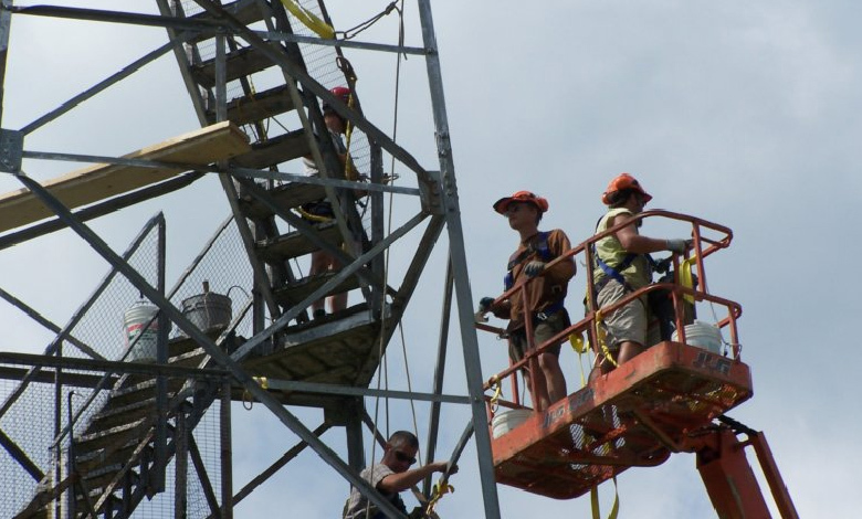 how are lookout towers constructed