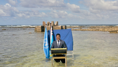 Climate change fuelled by global actions could cause Tuvalu to disappear in the near future