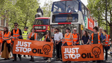 Just Stop Oil protesters spray-paint Stonehenge monument and private jets orange