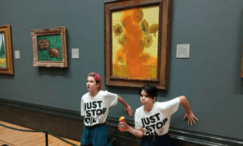 vincent van goghs paintings attacked again after just stop oil activists sentenced