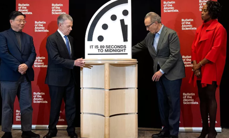 Climate change and nuclear arms in focus: Doomsday Clock set at 89 seconds to midnight