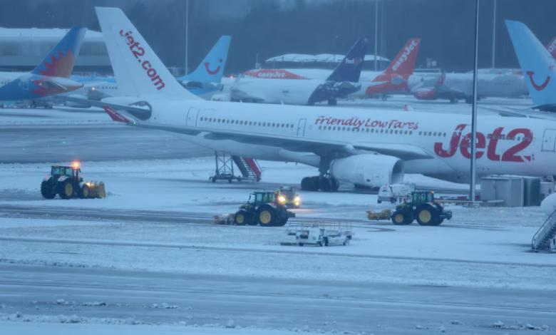 Heavy Snow, Rain and Flooding Disrupt Travel Across Britain