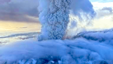 krasheninnikov volcano erupting