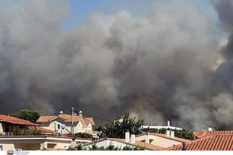 Athens Wildfire Smoke 1 Athens Wildfire Smoke