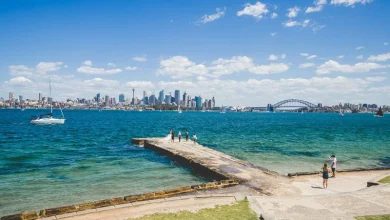 Sydney Temperature Sydney skyline with water and pier