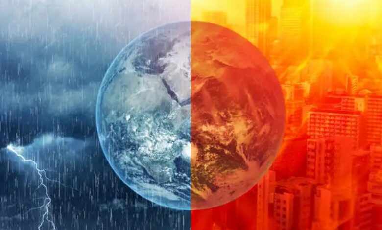 Earth With Extreme Weather Conditions