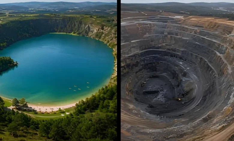 coal mine lake