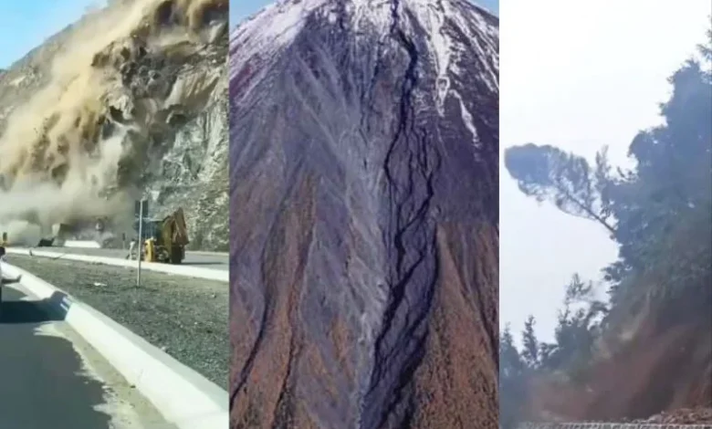 Mount Fuji landslide